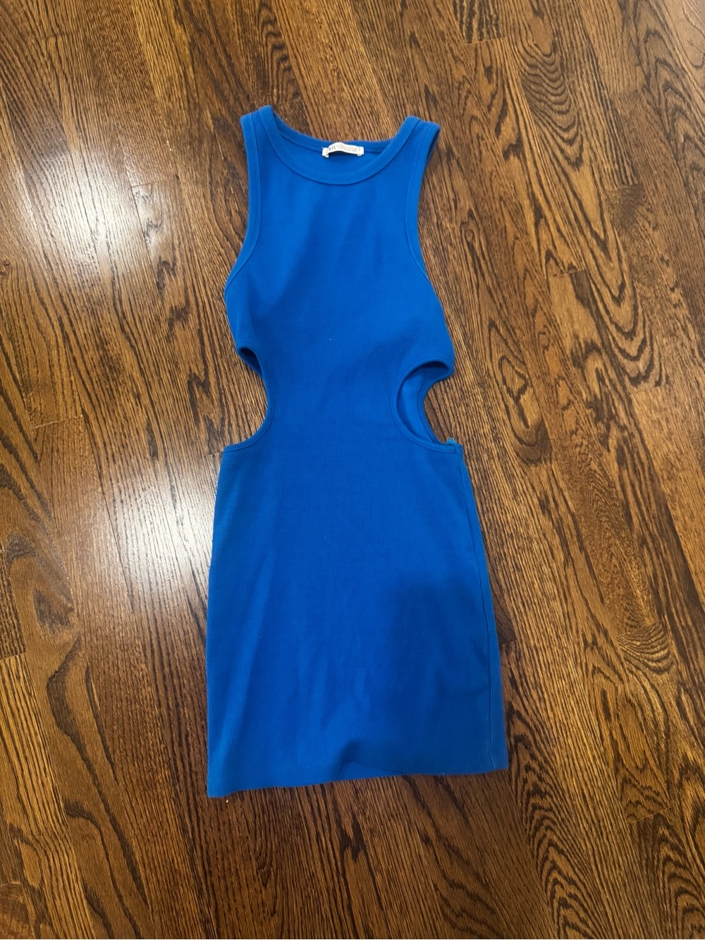 Zara Royal Blue Cutout Tank Mini Dress